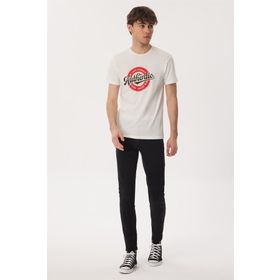 Lee Cooper Authen Beyaz O Yaka Erkek T-Shirt