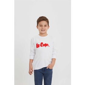 Lee Cooper Beyaz 198 LCB 241001 Erkek Çocuk Frank Sweatshirt