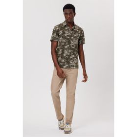 Lee Cooper Carter Haki Dokuma Erkek Gömlek