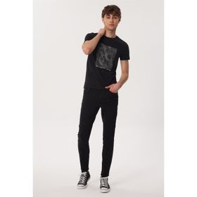 Lee Cooper Charles %100 Pamuk O Yaka Siyah Erkek T-shirt