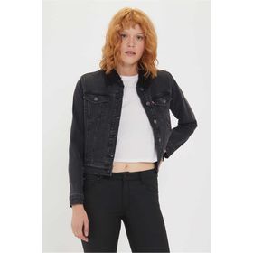 Lee Cooper Freda 6 Kürklü Kadın Jean Ceket