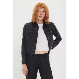 Lee Cooper Freda 6 Kürklü Kadın Jean Ceket