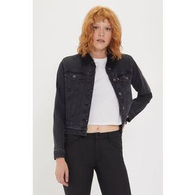 Lee Cooper Freda 6 Kürklü Kadın Jean Ceket