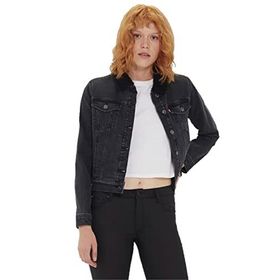 Lee Cooper Freda 6 Kürklü Kadın Jean Ceket