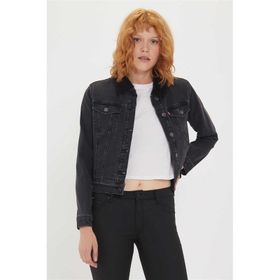Lee Cooper Freda 6 Kürklü Kadın Jean Ceket