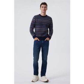 Lee Cooper K24 241035 2501 Lacivert Revers Erkek Kazak