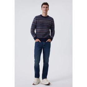 Lee Cooper K24 241035 2501 Lacivert Revers Erkek Kazak