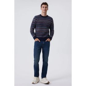 Lee Cooper K24 241035 2501 Lacivert Revers Erkek Kazak