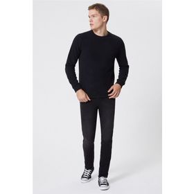 Lee Cooper Newdwade Siyah V Yaka Erkek Sweatshirt