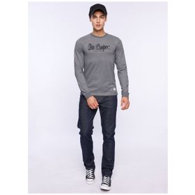Lee Cooper O Yaka Antrasit Melanj Erkek T-Shirt 241 LCM 242002 ZAYNE ANTRASIT MELAN