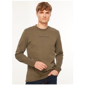 Lee Cooper O Yaka Haki Erkek T-Shirt 241 LCM 242003 DENY HAKI