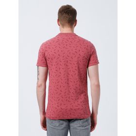 Lee Cooper Polo Yaka Desenli Gül Kurusu Erkek T-Shirt 222 LCM 242050 BERNARD GUL KURUSU