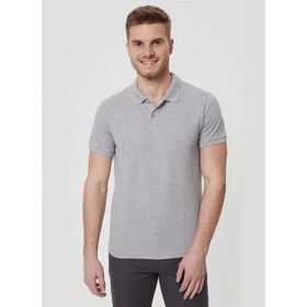 Lee Cooper Polo Yaka Gri Melanj Erkek T-Shirt 232 LCM 242048 TWINS GRİ MELANJ