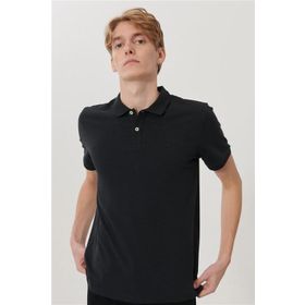 Lee L211810001 Siyah Polo Yaka Erkek T-shirt