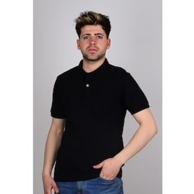 Lee L211810001 Siyah Polo Yaka Erkek T-shirt