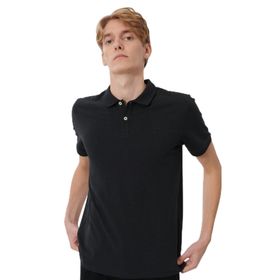 Lee L211810001 Siyah Polo Yaka Erkek T-shirt
