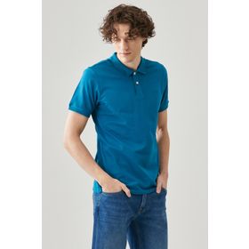 Lee L211810405 Petrol Erkek Polo T-Shirt
