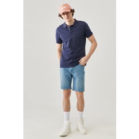 Lee L211810410 Lacivert Erkek Polo T-Shirt