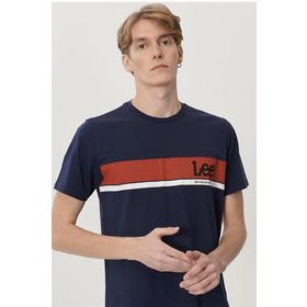 Lee L211918410 Lacivert Erkek T-shirt