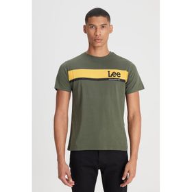 Lee L211918801 Haki Erkek T-shirt