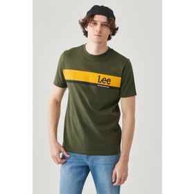 Lee L211918801 Haki Erkek T-shirt