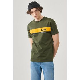 Lee L211918801 Haki Erkek T-shirt