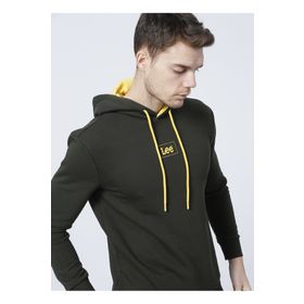 Lee L212302801_L212302 Kapüşon Yaka Haki Erkek Sweatshirt