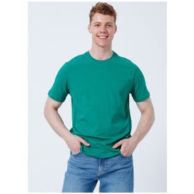 Lee L221069300 Bisiklet Yaka Regular Fit Yeşil Erkek T-shirt