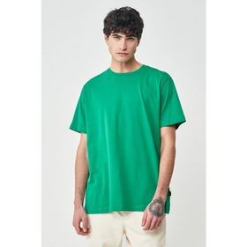 Lee L221069300 Bisiklet Yaka Regular Fit Yeşil Erkek T-shirt