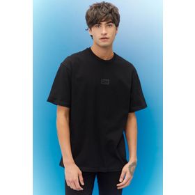 Lee L222001001 Siyah Bisiklet Yaka Erkek T-Shirt