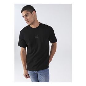 Lee L222001001 Siyah Bisiklet Yaka Erkek T-Shirt