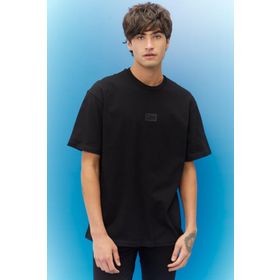 Lee L222001001 Siyah Bisiklet Yaka Erkek T-Shirt