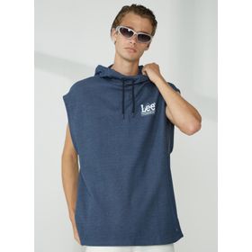Lee L231252410 Kapüşon Yaka Lacivert Erkek Sweatshirt