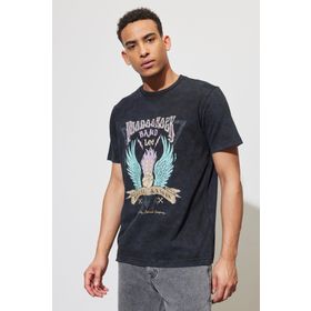 Lee L231297001 Bisiklet Yaka Siyah Erkek T-shirt