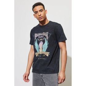 Lee L231297001 Bisiklet Yaka Siyah Erkek T-shirt