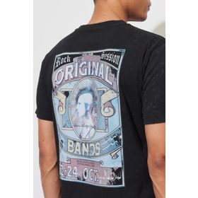 Lee L231307001 Bisiklet Yaka Siyah Erkek T-Shirt