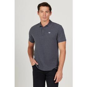 Lee L231369003 Polo Yaka Antrasit Erkek T-shirt