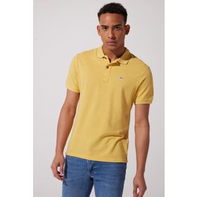 Lee L231369200 Polo Yaka Sarı Erkek T-shirt