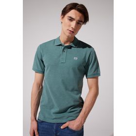 Lee L231369300 Polo Yaka Yeşil Erkek T-shirt