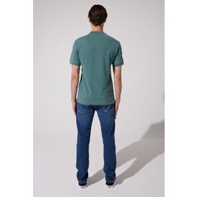 Lee L231369300 Polo Yaka Yeşil Erkek T-shirt