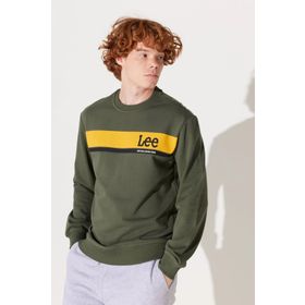 Lee L232501801 Haki Erkek Sweatshirt