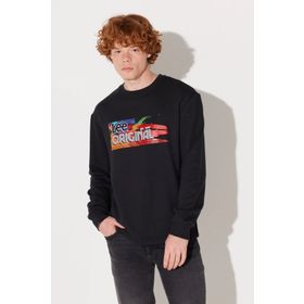 Lee L232519001 Siyah Erkek Sweatshirt