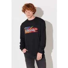 Lee L232519001 Siyah Erkek Sweatshirt