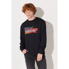 Lee L232519001 Siyah Erkek Sweatshirt