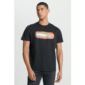 Lee L241330001 Siyah Bisiklet Yaka Erkek T-Shirt