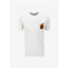 Lee L241578100 Bisiklet Yaka Beyaz Erkek T-shirt