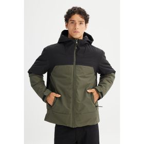 Lee L2520257801 Kapüşonlu Relaxed Haki Erkek Mont