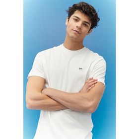 Lee L60UFQ12 Bisiklet Yaka Regular Fit Beyaz Erkek T-shirt