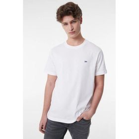 Lee L60UFQ12 Bisiklet Yaka Regular Fit Beyaz Erkek T-shirt