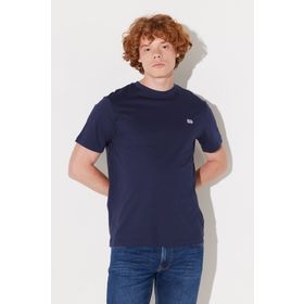 Lee L60UFQ35 410 Lacivert % 100 Pamuk Regular Fit Sıfır Yaka Erkek T-Shirt
